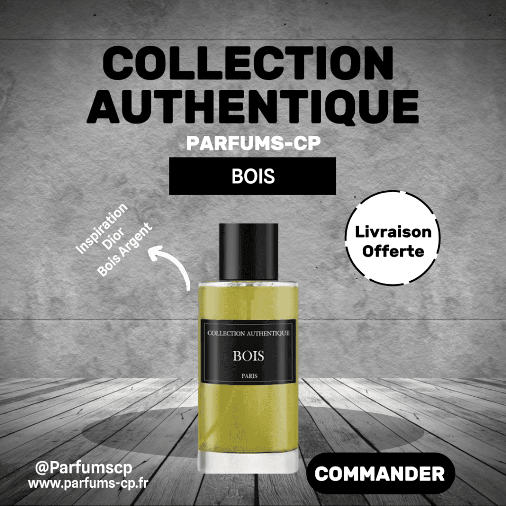 Parfum BOIS Collection Privée Authentique – Parfums CP Homme (50ml) 4 Parfum BOIS Collection Privée Authentique, une fragrance captivante inspirée de Bois d'Argent de Dior